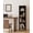 Black, variant on Bookshelf with LED Lights, Modern 4-Tier Bookcase, Open Storage Book Shelf, 11 × 14.2 × 50.4 Inches, Small Narrow Bookshelves for Living Room, Home Office, Bedroom, White