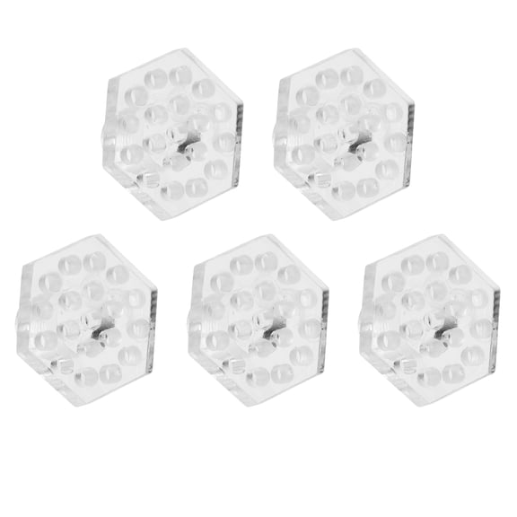 HAMPPLIES 5Pcs Transparent Acrylic Coral Frag Plug for Fish Tank Aquarium Coral Holder Durable