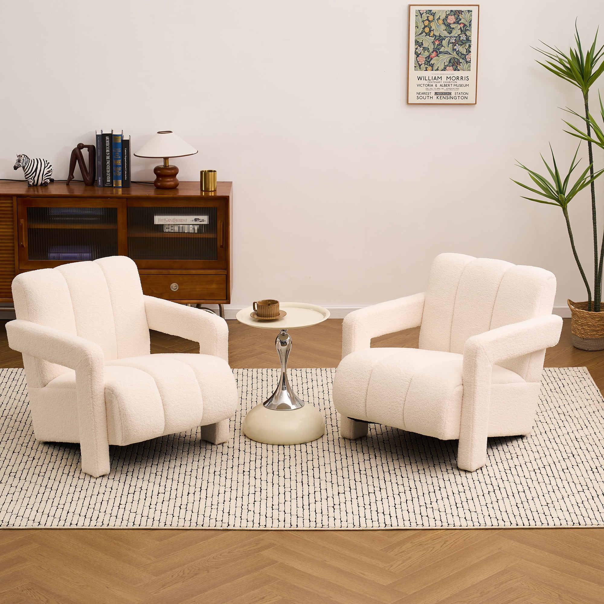 X-VOLSPORT Velvet Accent Chair - Mid Century Modern High Back With Lumbar Pillow, Gold Metal Legs, Grey