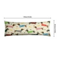 thumbnail image 6 of Dog Lover's Body Pillow Cover - Soft & Breathable, Hidden Zipper, 20"x54", Cute Puppy & Floral Print - Perfect Gift for Pet Lovers, Side Sleepers & Dog Themed Decor, 6 of 7