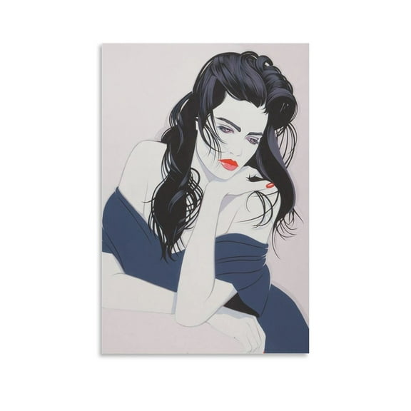 Patrick Nagel Poster Prints Room Aesthetic Poster Print Art Wall Painting Canvas Posters Gifts Modern Bedroom Decor 24x36inch(60x90cm)