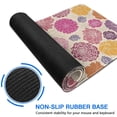 thumbnail image 6 of Long Mouse Pads for Desk,Pioneer Flower Floral Print Pattern Desk Mats on Top Of Desks, Desk Mouse Pad Extra Large with 3mm Non-Slip Base and Stitched Edge for Gaming,Office,Work,Home 47.3"x23.6", 6 of 6