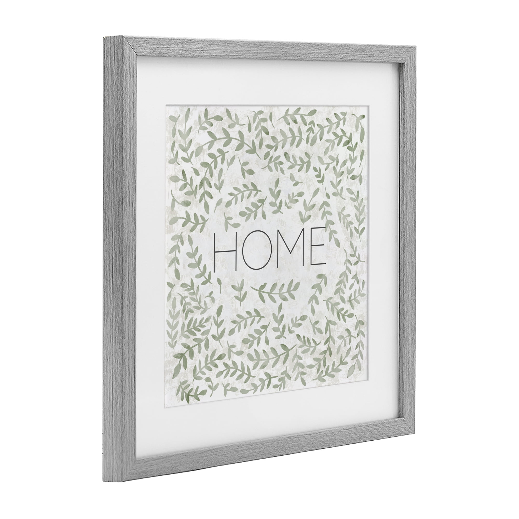 Stupell Industries Curved Ivy Sprigs Greenery Gray Framed Print Under Glass, design by SD Graphics Studio
