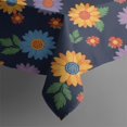 thumbnail image 4 of Pioneer Flower Floral Print Pattern Rectangle Tablecloth 60"x120", Waterproof Polyester Table Cloth, Wipeable Spillproof for Dining Camping Indoor Outdoor, 4 of 6