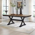 thumbnail image 2 of Signature Design by Ashley Wildenauer Brown & Black Dining Extension Table, 2 of 16
