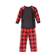 thumbnail image 3 of Fiomva Christmas Pajamas for Family, Deer Plaid Family Christmas PJS Matching Set Holiday Sleepwear for Adult Kids Baby, 3 of 5