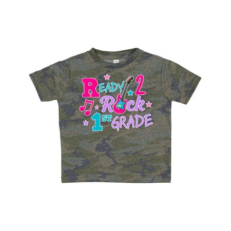 

Inktastic Back to School Ready 2 Rock 1st Grade Gift Toddler Toddler Girl T-Shirt