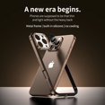 thumbnail image 3 of Metal Bumper Case For iPhone 16 15 Pro Max 14 Plus 13 15Pro 14Pro 16Pro 16Plus Camera Lens Protection Cover Phone Accessories black For iPhone 15 Plus, 3 of 6