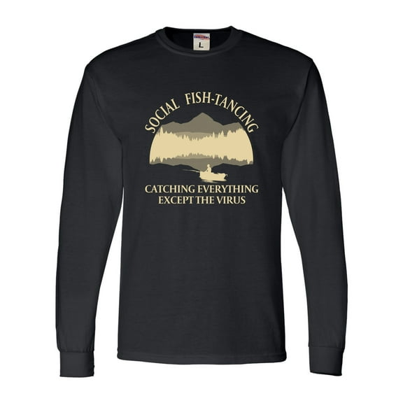 Adult Social Fish-tancing Long Sleeve T-Shirt