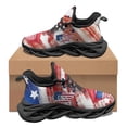 thumbnail image 1 of Nuevos zapatos con patrón de banderas de países de EE. UU. para parejas, zapatillas de tenis para otoño e invierno, para el trabajo, el hospital, para mujer, para correr, calzado ligero, bricolaje, 1 of 6