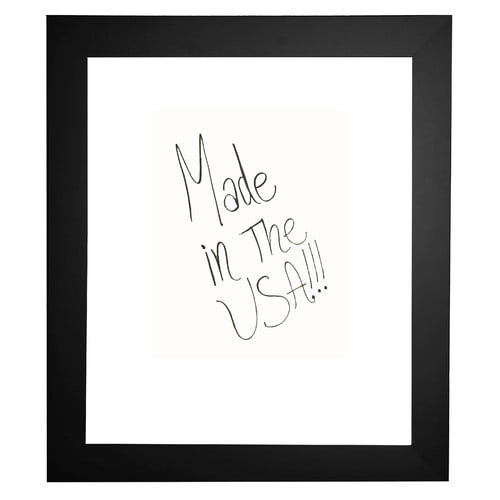 Rayne Mirrors W3530.5-72.5 American Made Black Satin Wide Whiteboard, 36 x 78 in.