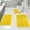 Yellow, variant on 3-Piece Solid Color Bathroom Rug Set, Super Soft Absorbent Toilet Mats with Non-Slip Backing, Machine Washable Modern Bath Mat for Bathroom Floor,Yellow