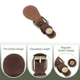 thumbnail image 3 of Uxcell Leather Snap Buckles Snap Button Closure Metal Magnetic Snaps for Bags Purses 2 Pcs Brown S Size, 3 of 6