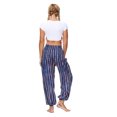 thumbnail image 3 of Women Leggings Tummy Control Bloomers Baggy Loose Casual Yoga Pants,Blue,M, 3 of 9