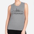 thumbnail image 2 of Skyline Copenhagen Denmark Women's Muscle Tank Medium Heather Grey, 2 of 5