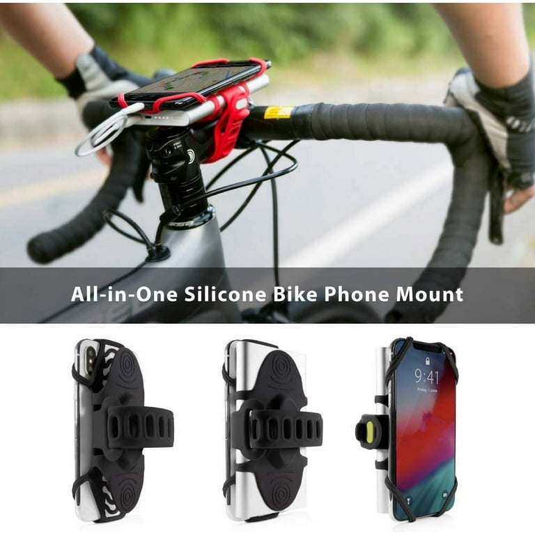 Bone Bike Tie Pro Pack, Bike Phone Charger Mount for Stem Mount,