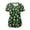 Light Yellow, variant on GEWSEY St Patrick Day Shirts Women Holiday-Themed Clover Print Scrub Tops Soft Cozy Nurse Uniform Shirt (Black, M)