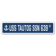 thumbnail image 1 of SignMission SSN-Tautog Ssn 639 Panneau de Rue 4 x 18 Po - USS Tautog Ssn 639, 1 of 1