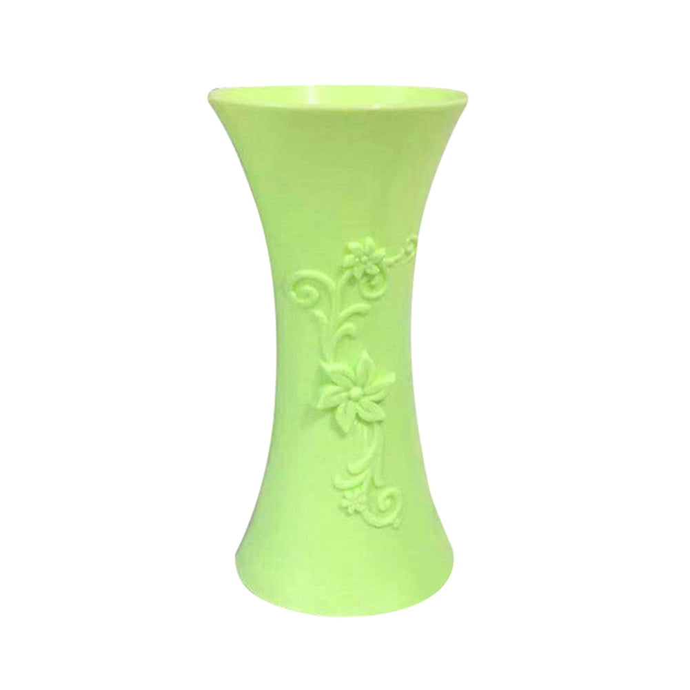 Color : Green, Size : L Vase Glass Hydroponic Container Creative Office Desk Insert Living Room Home Decoration