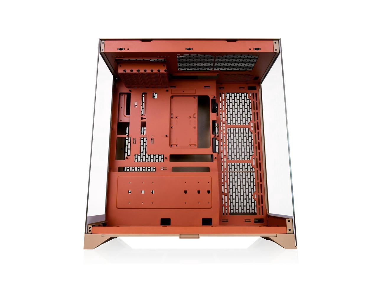 Thermaltake CTE E550 TG Gravel Sand Mid Tower ATX Case; 3 Tempered Glass Panels; Hidden-Connector Motherboard Support; Three-Way VGA Installations; Dual Chamber Design; CA-1Z8-00MGWN-00