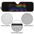 thumbnail image 6 of Uorisanigo Foldable Windshield Sun Shade Compatible with Jeep Wrangler Rainbow Love is Love Windshield Sunshade fit for Jeep Wrangler Rubicon Sahara TJ JK JKU 2 Door & 4 Door, 6 of 7