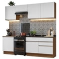 thumbnail image 1 of Cocina Integral 240cm Marrón/Blanco Glamy Madesa 08, 1 of 5