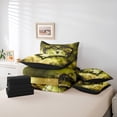 thumbnail image 5 of Feelyou Yellow Thorny Rose Bedding Comforter Set 7pcs for Couple, Gothic Spider Web Queen Bedding Sets, Romantic Love Heart Reversible Queen Sheet Sets, Luxury Bedroom Decor, 5 of 7