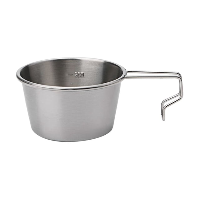 Tazón de Picnic de Camping Antiadherente con Asa Vajilla Utensilios de Cocina para Exteriores Cuenco de Cocina Plata 200 Ml