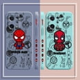 thumbnail image 4 of Case For OPPO FIND X6 X3 REALME X7 X50 RENO 2 4Z 4 6 Lite 5Z 5F 4G 5G PRO Liquid Silicone Case Marvel's Spider-Man Deadpool, 4 of 5