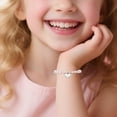 thumbnail image 2 of Cute Birthday Gift for  Daughter，Adjustable Pink Pearl Bracelet for Gils Aged 4, 5, and 6, 2 of 5