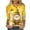 Yellow#05, variant on JTZGDY Bee Shirts for Women Funny Printed Plus Size Summer 3/4 Sleeve Round Neck Graphic T-Shirts Loose Oversized Casual Tunic Blouse Holiday Outfit Gift Clothes Yellow#11 S