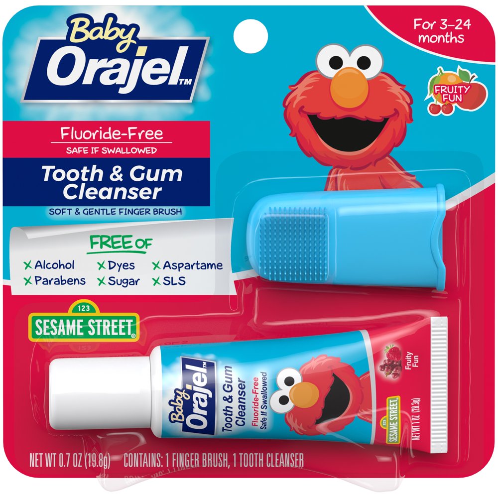 Baby Orajel Gel &amp; Finger Toothbrush Mixed Fruit Tooth