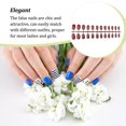 thumbnail image 4 of justharion Nail Art Delicate Removable Artificial Tips Extension Fingernails Fashion Wraps Manicure Tools Decoration for Girls Type 20, 4 of 6