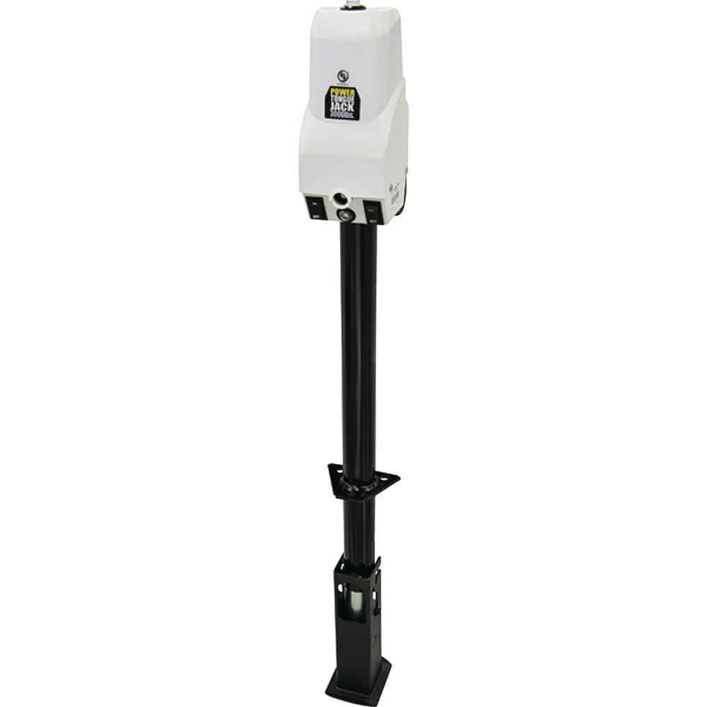ATWOOD MOBILE PRODUCTS 81070 WHITE 4K POWER JACK WITH ROBO FOOT