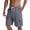 Gray, variant on Mens Cargo Shorts Summer Street Elastic Waist Drawstring Comfortable Pleated Pockets for Relaxing Sports Sightseeing Activities Shorts for Men