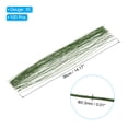 thumbnail image 2 of Uxcell 30 Gauge 14.17" Alambre de tallo floral, 100 piezas de tallo de flor de hierro envuelto en papel, verde oscuro, 2 of 7