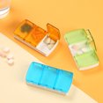 thumbnail image 3 of LCXmlly Tablet Supplements Multifunctional Storage Box Transparent Lid Moistureproof Dustproof 3Grid Portable Jewelry Case, 3 of 6