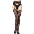 thumbnail image 3 of Intimates Women's Long Tube Suspender Socks Open File Temptation Panties Silk Stockings, 3 of 8