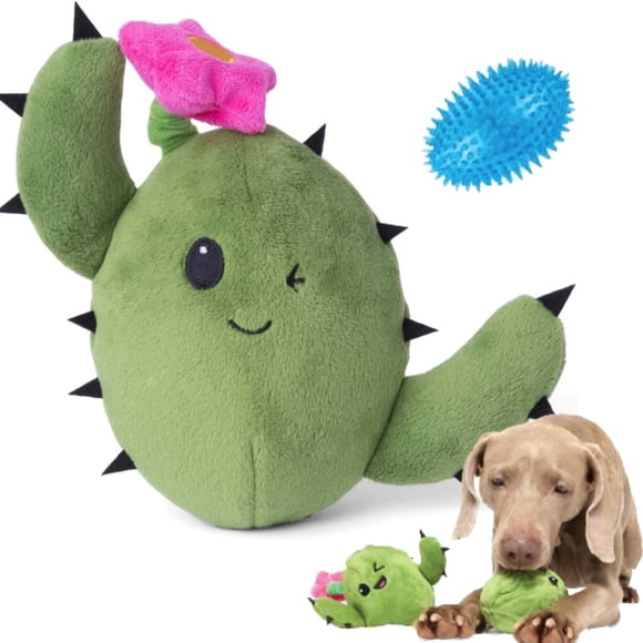 Barkbox Juguete de peluche interactivo 2 en 1 para perros – Juguete para perros rasga y revela para perros grandes – Estimula el enriquecimiento de mascotas chirriantes y juguetes para cachorros | Con