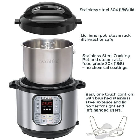 Best Instant Pot DUO80 8 Qt 7-in-1 Multi- Use Programmable Pressure Cooker, Slow Cooker, Rice Cooker, Steamer, SautÃˆ, Yogurt Maker and Warmer deal