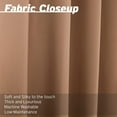 thumbnail image 3 of Best Home Fashion Blackout Curtain 2 Panels - Premium Thermal Insulated Window Treatment Blackout Drapes for Bedroom - Antique Bronze Grommet Top (Taupe, 52" W x 96" L), 3 of 3