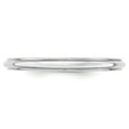 thumbnail image 6 of Finest Gold 14K White Gold 2.5 mm Half Round with Edge Band, Size 5.5, 6 of 11