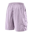 thumbnail image 5 of VV AVEORS Men'S Quick Dry Cargo Shorts With Drawstring Lightweight Breathable Sports Athletic Outdoor Shorts With Zipper Pockets Light Purple M, 5 of 7