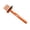 Orange, variant on 2-in-1 Hair Brush Cleaner Tool, Durable Comb Hair Remover Tool for Removing Hair and Dust, Portable Comb Cleaner Brush, Hairbrush Cleaning Tool for Home Salon Travel Daily Use, 1Pc(Orange,6.7x2")