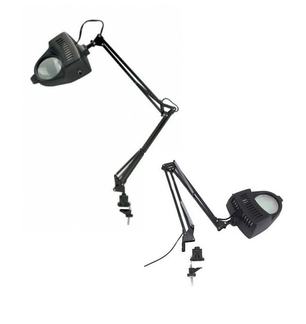 magnifier desk lamp with clamp