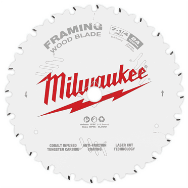 Milwaukee Tool 7-1/4" 24T Framing Circular Saw Blade