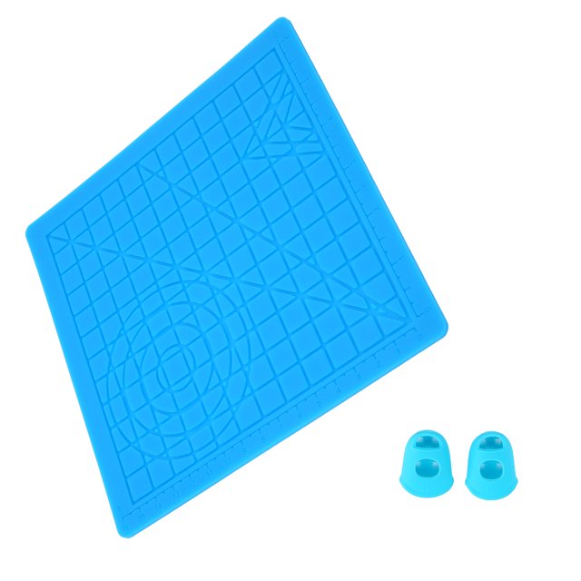 Matina de Lápiz de Enforma 3d, Mat de Diseño de Pluma de Informe 3d Flexible de Forma Múltiple Con Plantillas Básicas con Gorras de los Dados para Niños para adultos