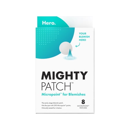 Hero Cosmetics Mighty Patch Micropoint for Blemishes, Early-Stage Blemish Patch, 8 Count