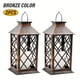 thumbnail image 1 of 1/2PCS Solar Lantern, Flickering Flame-less Candle LED Light, Garden Hanging Decoration, for Courtyard and Party Decoration, 1 of 2