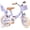 Purple, variant on ACEGER 14 Inch Girls Bike with Basket, Training Wheels, Doll Seat, Purple Kids Bicycle for Ages 3-5